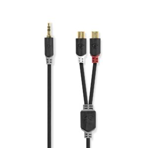 Cavo Audio Jack 3,5 st. - 2 x presa RCA Dorati