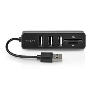 Hub USB 2.0 3 porte + 1 SD/MicroSD