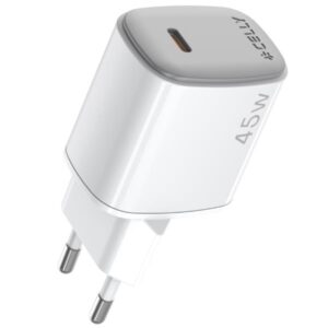 Caricabatteria da rete PD 45W bianco singola USB-C