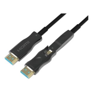 Cavo HDMI in fibra ottica con adattatore - 20 mt