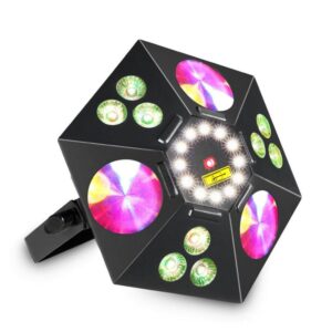 Effetto luce Led+Laser Atomic4DJ BlackStar 5 IN 1