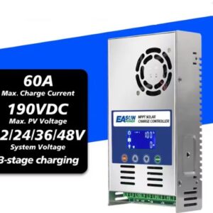 Regolatore di carica tecnologia MPPT per batterie da 12V-24-36-48V