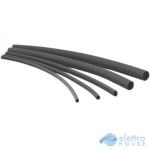 Guaina termorestringente Ø 3,2mm nera - mt 1,00