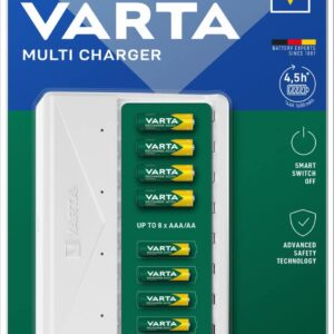 Caricabatterie Smart per 8 batterie AA/AAA Varta