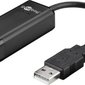 Adattatore di rete da USB 2.0 a Fast Ethernet, nero, 0.1 m