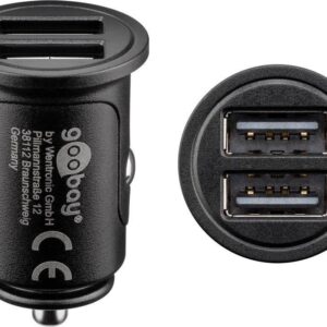 Caricabatteria da auto doppio USB  4,8 A