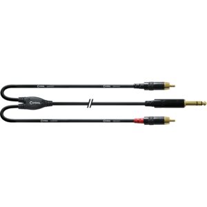 Cavo Jack 6,3 st. - 2 x RCA - 3 mt - Cordial CFY 3 VCC