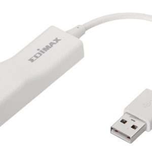 Adattatore di rete da USB 2.0 a Fast Ethernet, bianco, 0.1 m