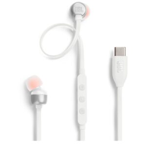 Auricolare con microfono JBLT310 Bianco