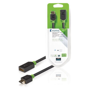 Cavo prolunga HDMI M - F - 2 mt