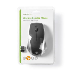 Wireless Mouse Nedis - 1000 DPI - 3-Button - Nero