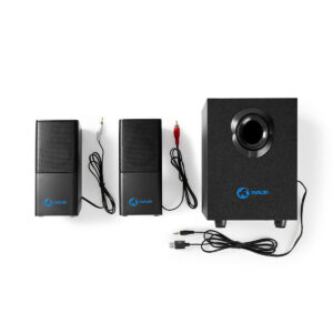 Coppia Altoparlanti + SUB Woofer per computer 33 Watt, alimentazione via USB