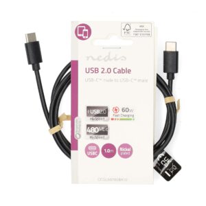 Cavo USB 2.0 Tipo C maschio - Tipo C maschio 1 mt