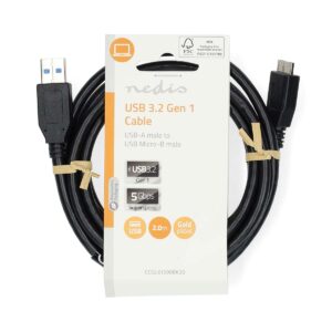 Cavo USB 3.2 per HDD SSD 2 mt