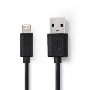 Cavo USB - Lightning 1 mt Nero