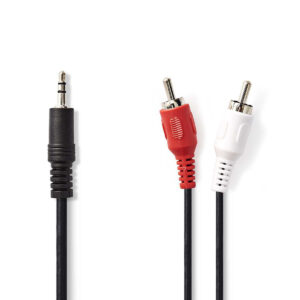 Cavo Audio Jack 3,5 st. - 2 x RCA m 5 mt