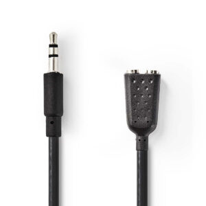 Cavo Audio Jack 3,5 st. - 2 x presa Jack 3,5 st. 0.2 m