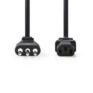 Cavo di alimentazione Spina 10A - presa IEC-320-C13, 2 mt
