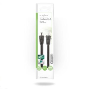 Cavo Antenna TV M - F 1,5 mt Nero
