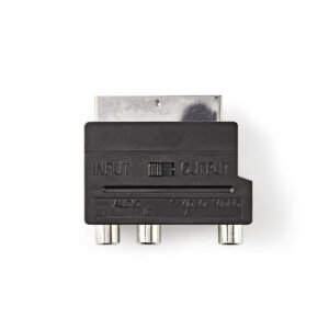 Adattatore SCART maschio - S-Video femmina + 3 x RCA femmina