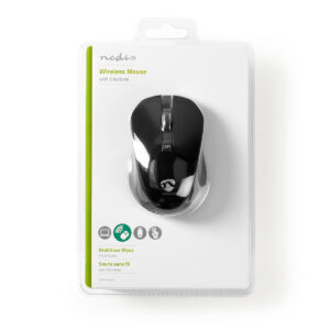 Wireless Mouse Nedis - 1000 DPI - 3-Button - Nero