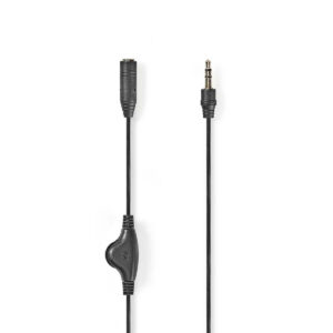 Cavo Audio con controllo del volume Jack 3,5 M.  - Jack 3,5 F. 1.0 m