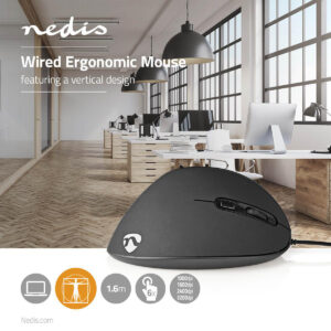 Mouse a filo ergonomico