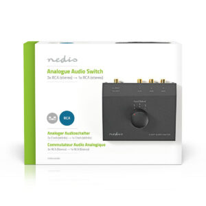 Switch RCA 3 in 1 out metallico