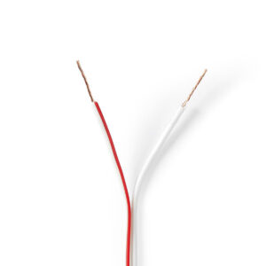 Cavo per altoparlanti 2 x 0.35 Bianco