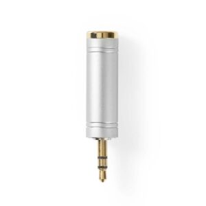 Adattatore Jack F 6,3 st - Jack M 3,5 st. dorato