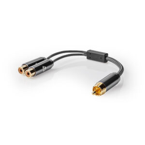 Cavo Audio 2 x RCA F - RCA M 0.20 m Gold Plated