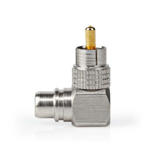 Coppia adattatori RCA M-F 90° GOLD
