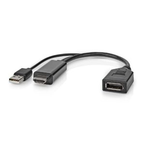 Adattatore HDMI In - Displayport Out con alimentazione