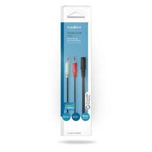 Adattatore audio Presa Jack 3,5 a 4 poli, uscita Spina Cuffie/Microfono