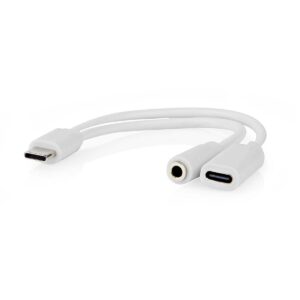 Adattatore USB-C M. - USB-C F. + Jack Ø 3.5 mm 4 poli F.