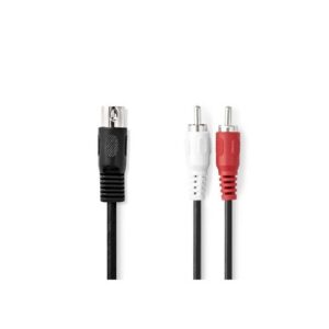 Cavo audio stereo DIN a 5 poli - 2 x RCA