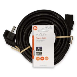 Cavo d'alimentazione con spina Shuko e presa VDE cavo 3x1,5 mm - 5 mt
