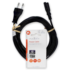 Cavo d'alimentazione 220V con spina a "8" - 5 mt