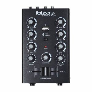 Mixer 2 Canali USB Ibiza MIX500