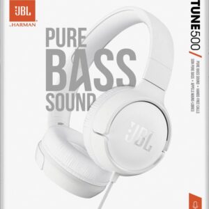 Cuffia con microfono JBL TUNE500 Bianca