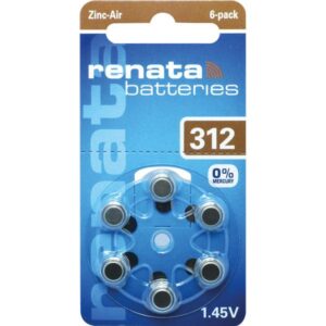 Batteria ZincoAir 312 Renata