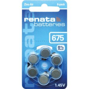 Batteria ZincoAir 675 Renata