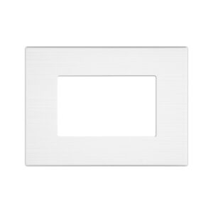 Placca tecnopolimero spazzolato bianco x MATIX