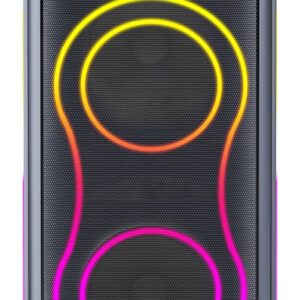 Party Box 100W con LASER RGB, Mic Wireless + Mic Cablato IR-PS100 STARBLAST