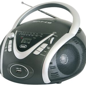 Stereo portatile BOOMBOX CD.MP3 TREVI CMP 542 USB Grigio