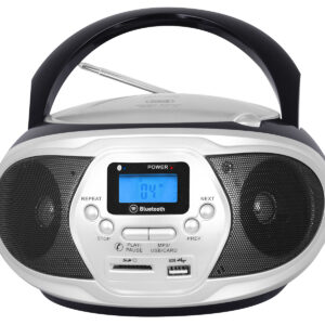 Lettore cd portatile con RADIO, BT e USB Nero