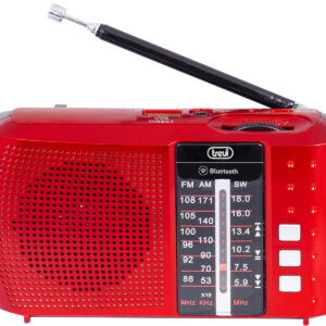 Radio FM portatile con lettore MP3 e BT Trevi RA7F20BT Rossa