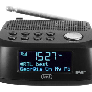 Radiosveglia digitale DAB/FM Trevi RC 80D4 Nera