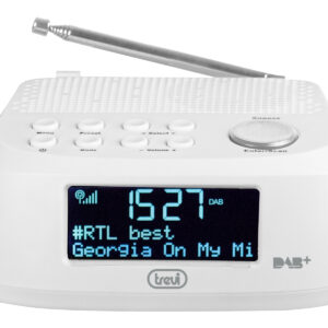 Radiosveglia digitale DAB/FM Trevi RC 80D4 Bianca