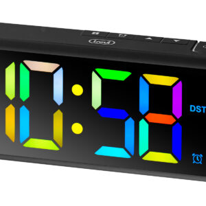 Sveglia digitale con display grande multicolor EC 886